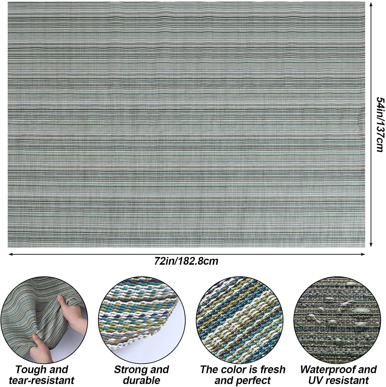 1.5 x 2 Yard Woven Sling Vinyl Mesh Fabric Jacquards PVC Sling Fabric for DIY Upholstery & Crafts, Patio Furniture Repair, 54 x 72 Inch