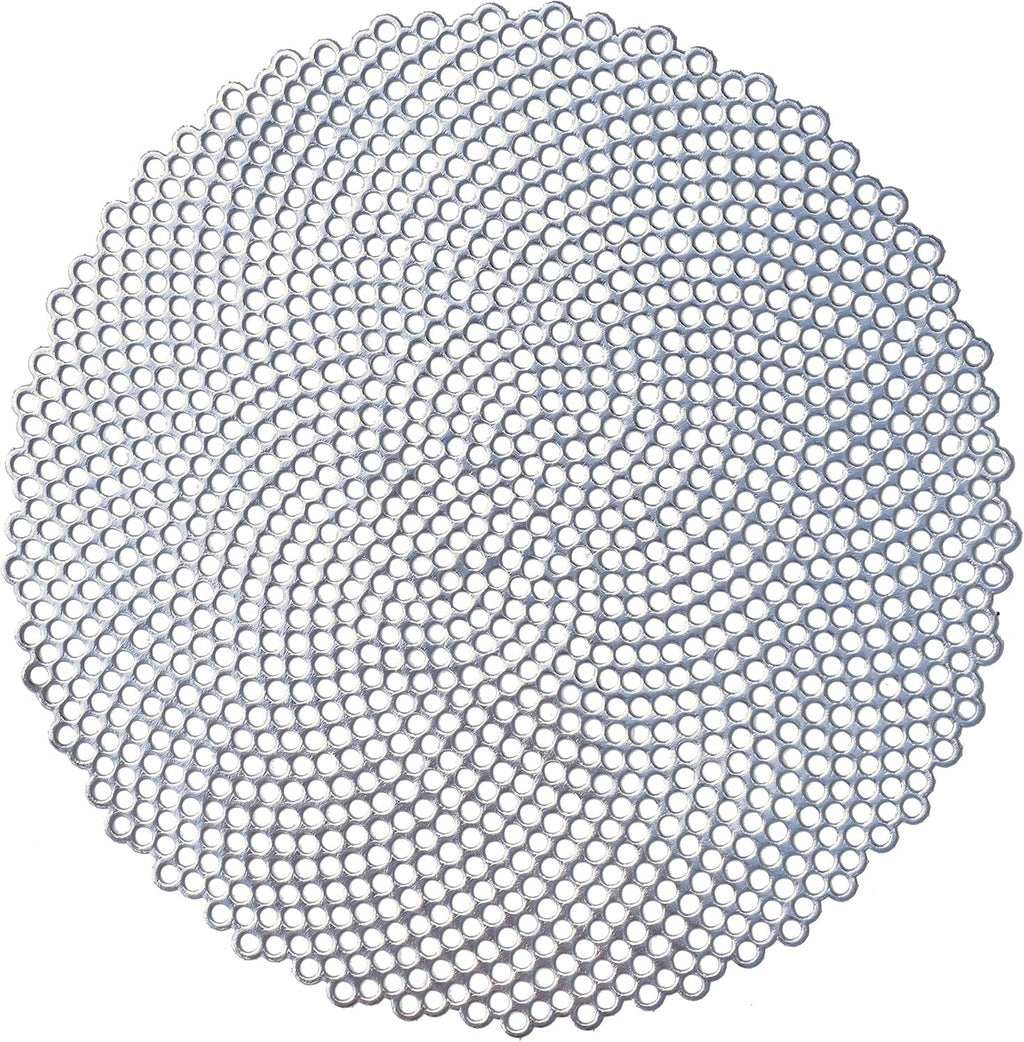 " OCCASIONS " 120 Pieces Pack Pressed Vinyl Metallic Placemats/Wedding Accent Centerpiece Placemat (Mystique, Silver)