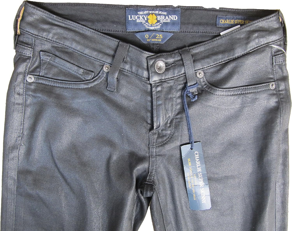 Lucky Brand Charlie Super Skinny Coated 29 Inch Jeans