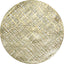 " OCCASIONS " 40 Pieces Pack Pressed Vinyl Metallic Placemats/Wedding Accent Centerpiece Placemat (Round Linen Gold)