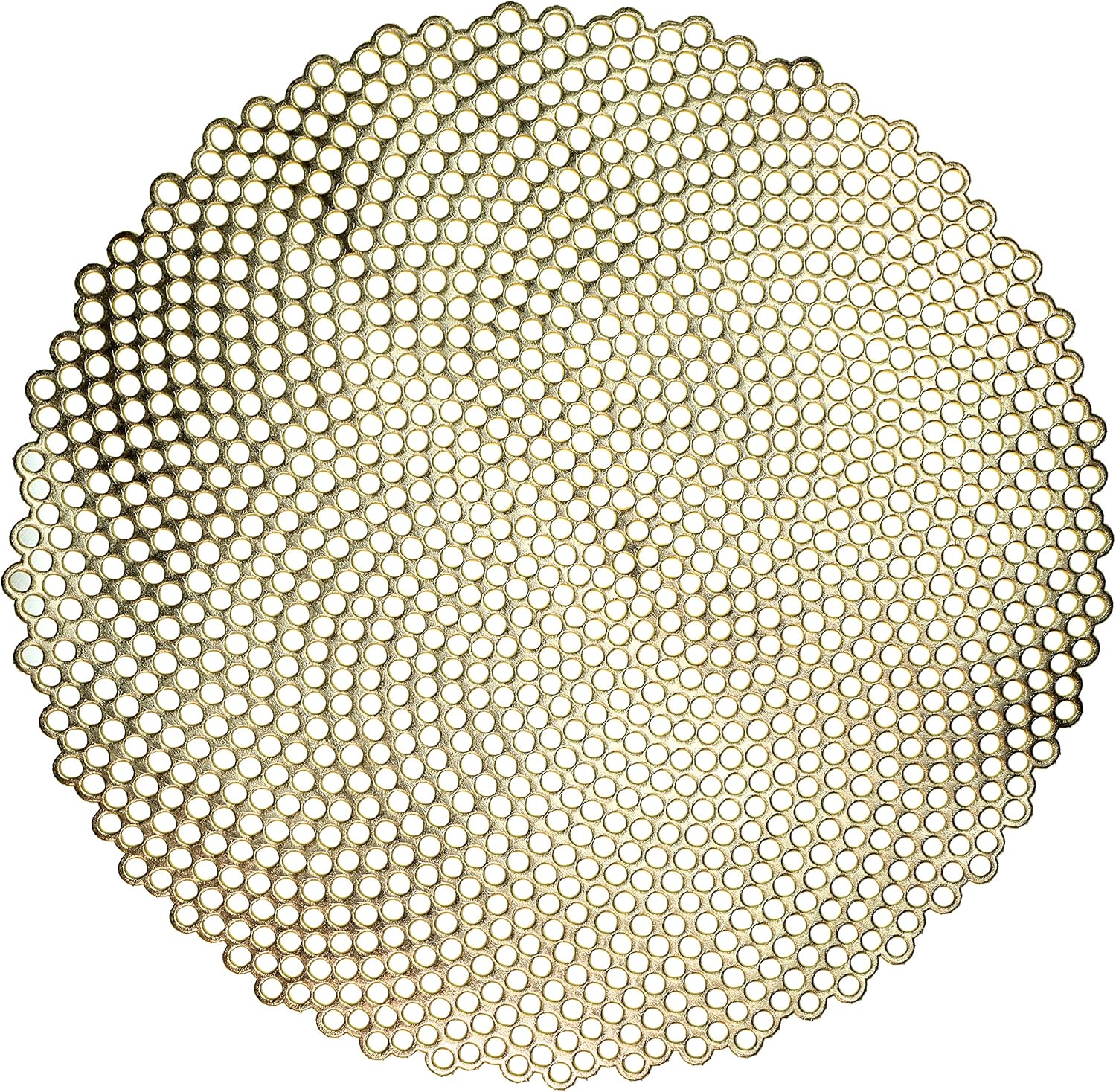 " OCCASIONS " 120 Pieces Pack Pressed Vinyl Metallic Placemats/Wedding Accent Centerpiece Placemat (Mystique, Silver)