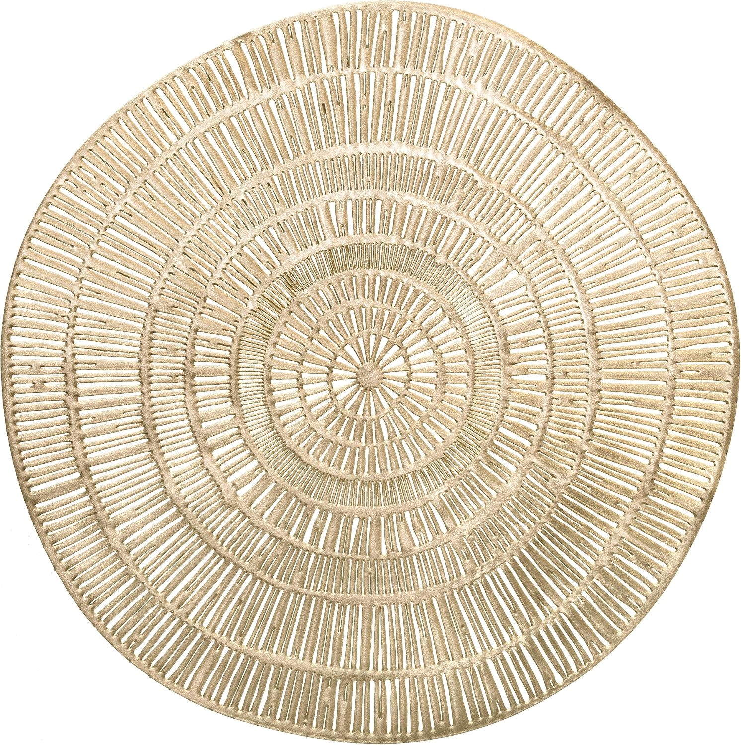 " OCCASIONS " 120 Pieces Pack Pressed Vinyl Metallic Placemats/Wedding Accent Centerpiece Placemat (Mystique, Silver)